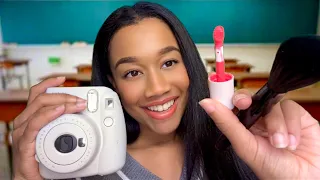 ASMR Girl Behind You in Class Does Your Make-up on Picture Day 📸💄 ASMR Make-up Role-play