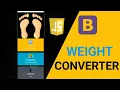 Weight Converter Project using Javascript Bootstrap 4 Simple weight converter App