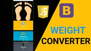 Weight Converter Project using Javascript Bootstrap 4 Simple weight converter App