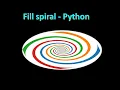 How to draw logarithmic filled spiral in Python