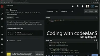 Codewars 8 kyu String Repeat Javascript
