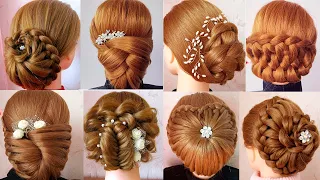 So Beautiful! Bridal Hairstyle for Perfect Wedding Look | Romantic Messy Bun Hairstyle for Long Hair