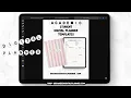 College Student Academic Digital Planner Templates