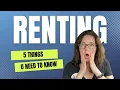 5 Things to know about renting in Jacksonville NC