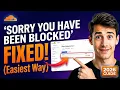 How to fix Sorry You Have Been Blocked in Cloudflare Easiest Way 2026 Guide