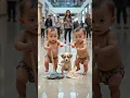 Download Lagu Twin Babies \u0026 Puppy Clean the Mall! 😂 Cutest Dance While Mopping | Funny Baby Video 2025. MP3