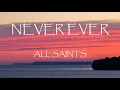 Download Lagu Never Ever - All Saints (Lyrics)