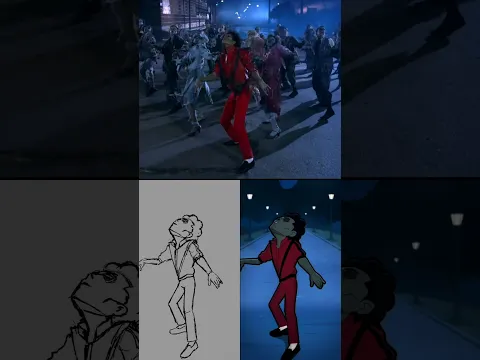 Comment je me suis inspiré de la danse de MJ #animation #michaeljackson #thriller #dance #tuto