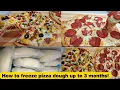 How to freeze and defrost pizza dough How to store frozen dough up to 3 months Bake N Roll
