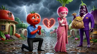 🍅 One Lie Destroyed Tomato's Happy Life! 😭 | Emotional | Vegetable Story
