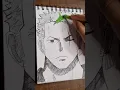 Colouring on My Zoro sketch oil pastel