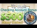 TD Bank is PAYING a 600 bonus for opening a checking account How YOU can get one too