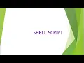 Topic 6 - SHELL SCRIPT if else statement in shell script