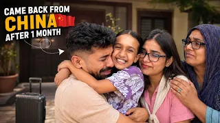 SURPRISE COME BACK to FAMILY 😍 CHINA to INDIA 