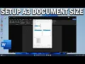 How To Setup A3 Size Document Size in Microsoft Word - Easy Fix