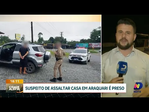 Suspeito de assalto em Araquari é capturado pela polícia