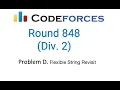 Problem D Flexible String Revisit Codeforces round 848