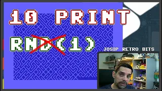 10 PRINT program with no RND Commodore 64