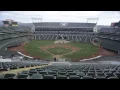 O co Coliseum Conversion Time Lapse Athletics to Raiders 10 5 13 - 10 6 13 Oakland CA