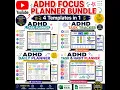 AD Focus Planner Bundle Tutorial 4 AD Planners for Excel Google Sheets