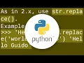 How to use string replace in python 3 x