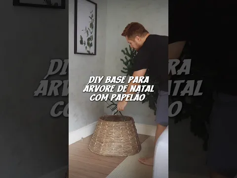 COMO FAZER BASE  PARA ÁRVORE DE NATAL COM PAPELÃO #decoracao #diy