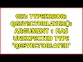 GIS TypeError QgsVectorLayer argument 1 has unexpected type QgsVectorLayer