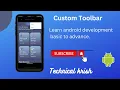 How to create custom Toolbar in Android studio Android development basic to advance