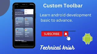 How to create custom Toolbar in Android studio Android development basic to advance