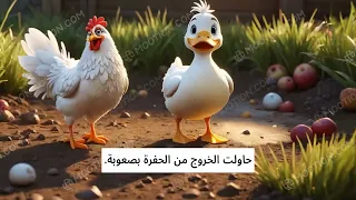 الدجاجة الغبية والمغامرة في الغابة 