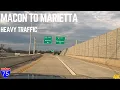 Macon to Marietta Dusk Drive Through the Heart of Georgia 4K