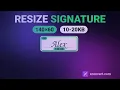 Resize a Scanned Signature for Online Forms Free