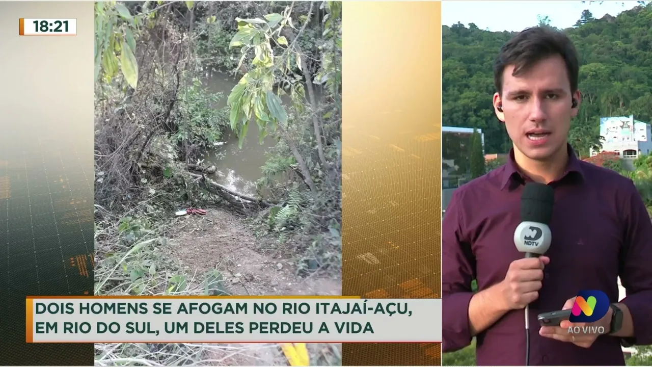 Dois homens se afogam no Rio Itajaí-Açu