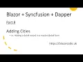Blazor Syncfusion Dapper Part 8 - Adding detail records in a form