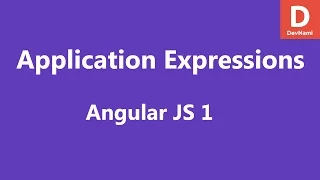Angular JS Expressions