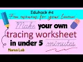 How to generate personalized name tracing worksheet in under 5 minutes