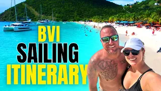 BVI sailing charter itinerary