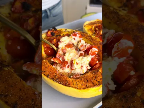 Viral Boursin Pasta Spaghetti Squash #recipe #lowcarb #highprotein