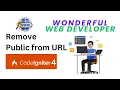 CodeIgniter 4 Remove Public from URL