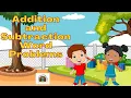 Addition and Subtraction Word Problems Preschool and Kindergarten Math Learning