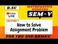 Linear Programming Problems Lpp Assignment Problem semester 5