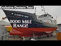 This 390K Boat Can Cross ANY Ocean 74 Steel Trawler Tour