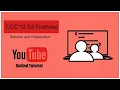 Hardest CCC S3 2010 - Firehose Solution and Explanation