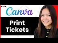 How To Print Tickets From Canva 2026 Step By Step