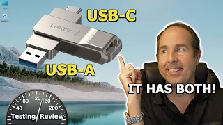 Lexar D400 Dual Flash Drive A C Testing Review