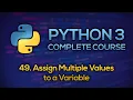 - Assign Multiple Values to a Variable Python Full Course