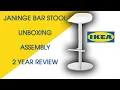 IKEA Janinge Bar Stool Unboxing Assembly 2 Year Review