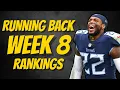 Top 36 Running Back Rankings - Week 8 Fantasy Football