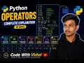 Code With Vishal Python Full Stack Tamil Python Operators Explained in One
