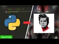 Draw Spider Man Face using Python 3 lines of Python Code Python sketchpy PySeek